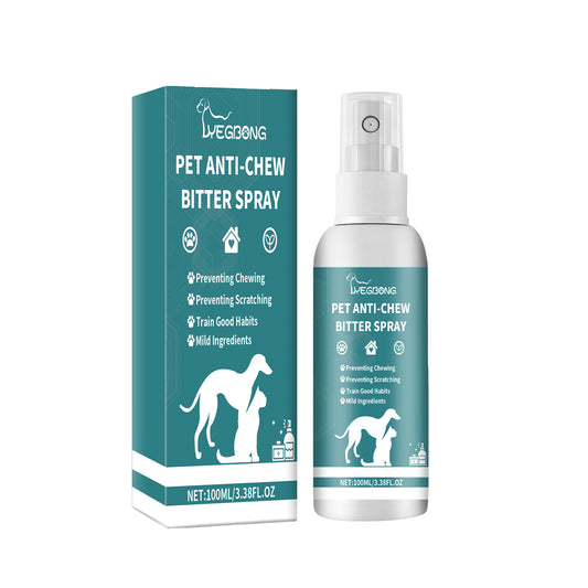 Spray anti-mâchouillage pour animaux – Empêche les chiens et les chats de mâcher ou de griffer les meubles