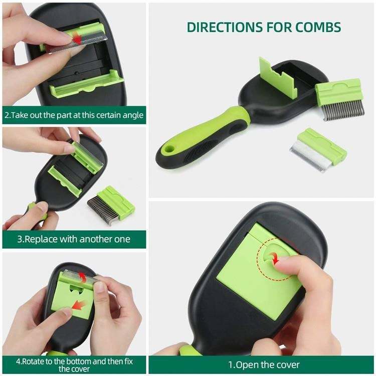 5-in-1 Pet Grooming Comb – Multi-Function Brush for Cats & Dogs