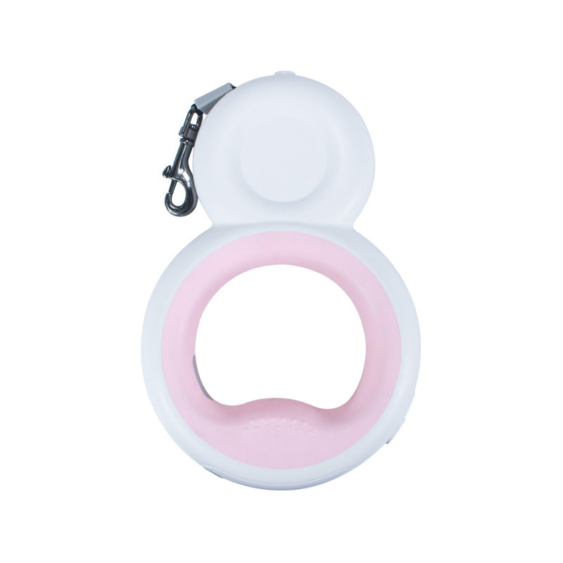 4-in-1 LED Dog Leash – Retractable Snowman Design with Night Light