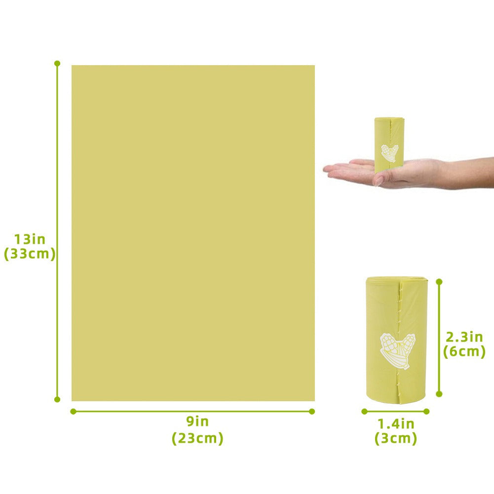 Sacos de lixo biodegradáveis para animais de estimação à base de amido de milho