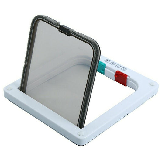 4-Way Lockable Pet Door – Durable ABS Cat & Dog Flap Gate for Indoor Use