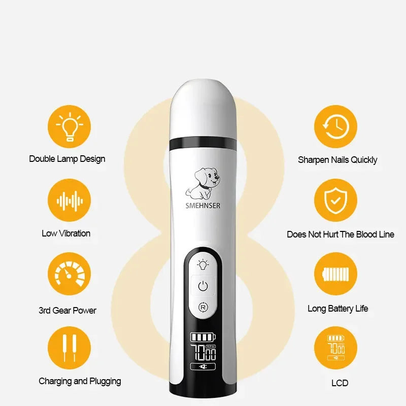 Electric Pet Nail Grinder Head – Replacement Polisher for Dog Nail Trimmer