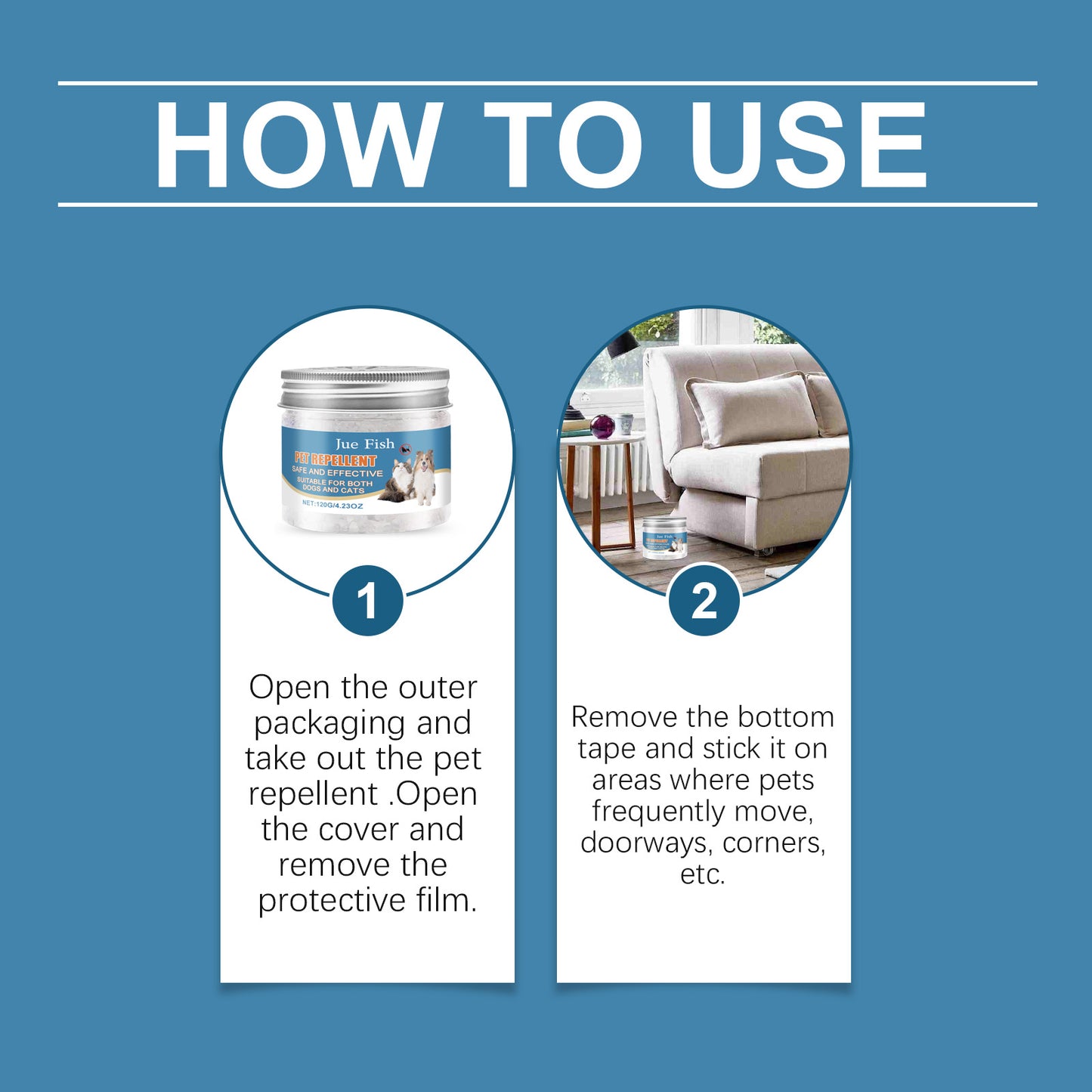 Creme repelente Jue-Fish para animais de estimação – Creme anti-mordidas e anti-urina para treino de animais de estimação