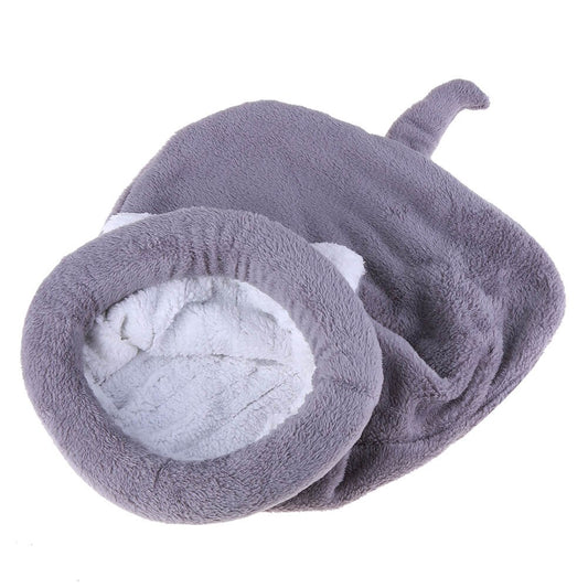 Warm Coral Fleece Cat Sleeping Bag Bed For Puppy Small Dogs Pets Cat Mat Bed Kennel House Warm Sleeping Bed For Pets