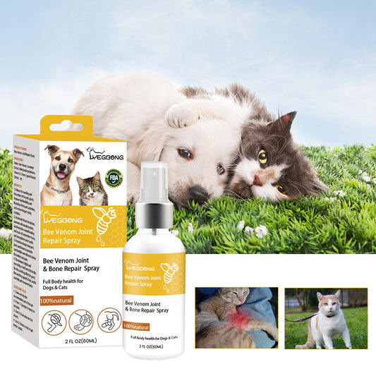 Spray pour le soin des articulations des animaux – Soulage les douleurs articulaires, musculaires et osseuses chez les chats et les chiens