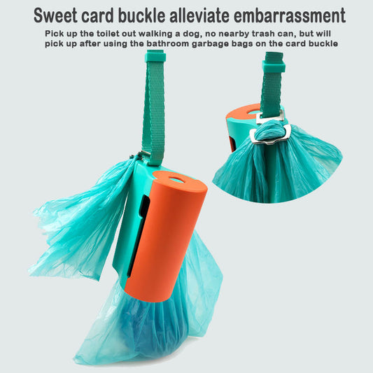 Pet Waste Bag Dispenser with LED Light – Dog Poop Picker for Night Walks