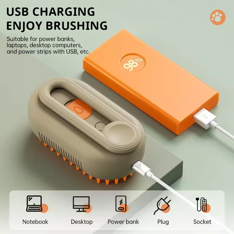 Electric Pet Comb – Massage & Floating Hair Cleaner for Cats and Dogs