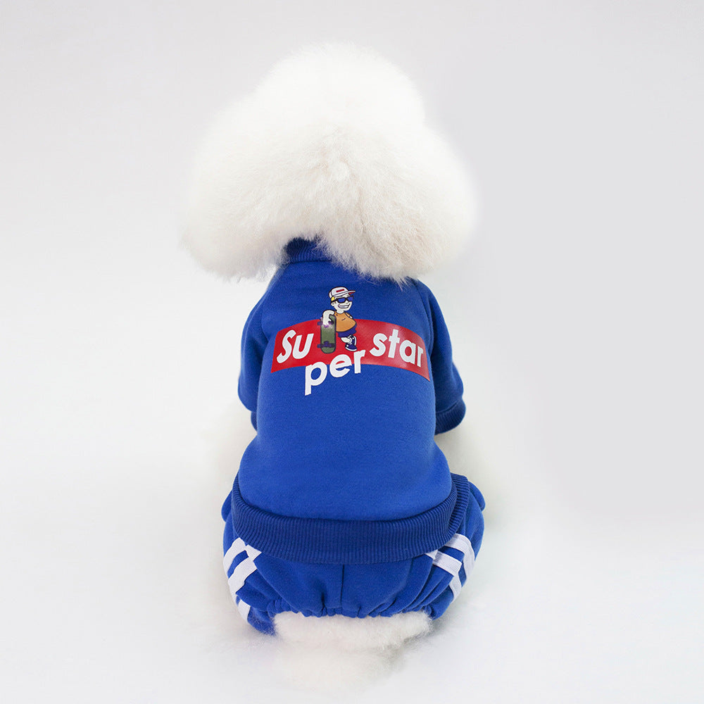 Teddy-Style Dog Sweater – Warm & Soft Pet Clothes for Autumn & Winter