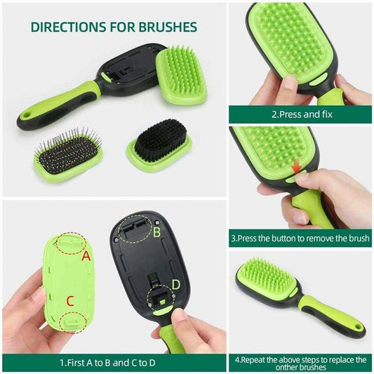 5-in-1 Pet Grooming Comb – Multi-Function Brush for Cats & Dogs