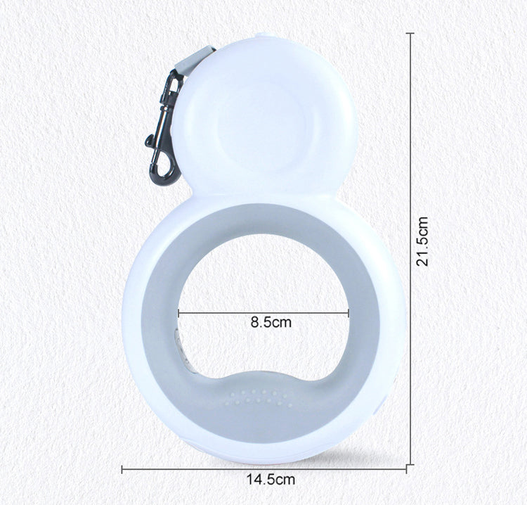 4-in-1 LED Dog Leash – Retractable Snowman Design with Night Light