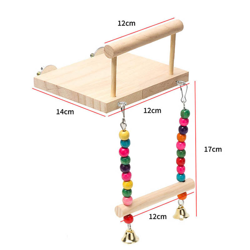 Parrot Bird Supplies New Color Stand Bird Swing Toy Suspension Bridge Hanging Ring Climbing Ladder Cage Accessories