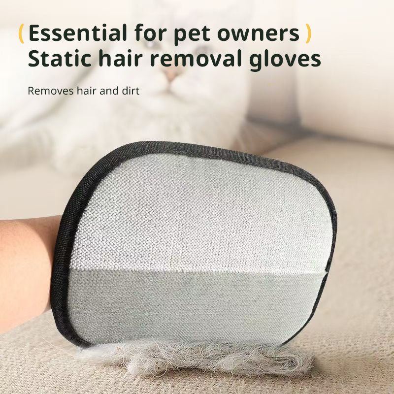 Luvas Estáticas para Remover Pelo de Animais, Ferramenta 3 em 1 para Pentear e Remover Pelo Morto em Cães e Gatos