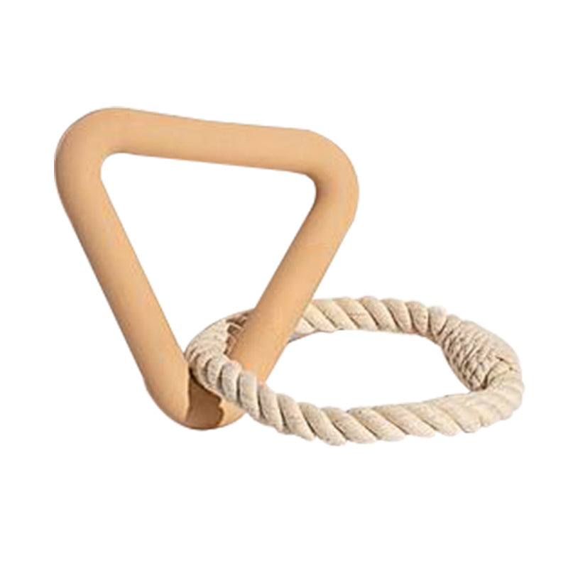TPR Triangle Tug jouet pour chiens, interactif Chew et dressage jouet