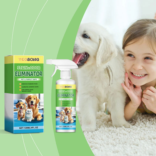 Yegbong Pet Stain Remover, Cat Dog Pet Stain Food Grease Pet Mucus Saliva Clean