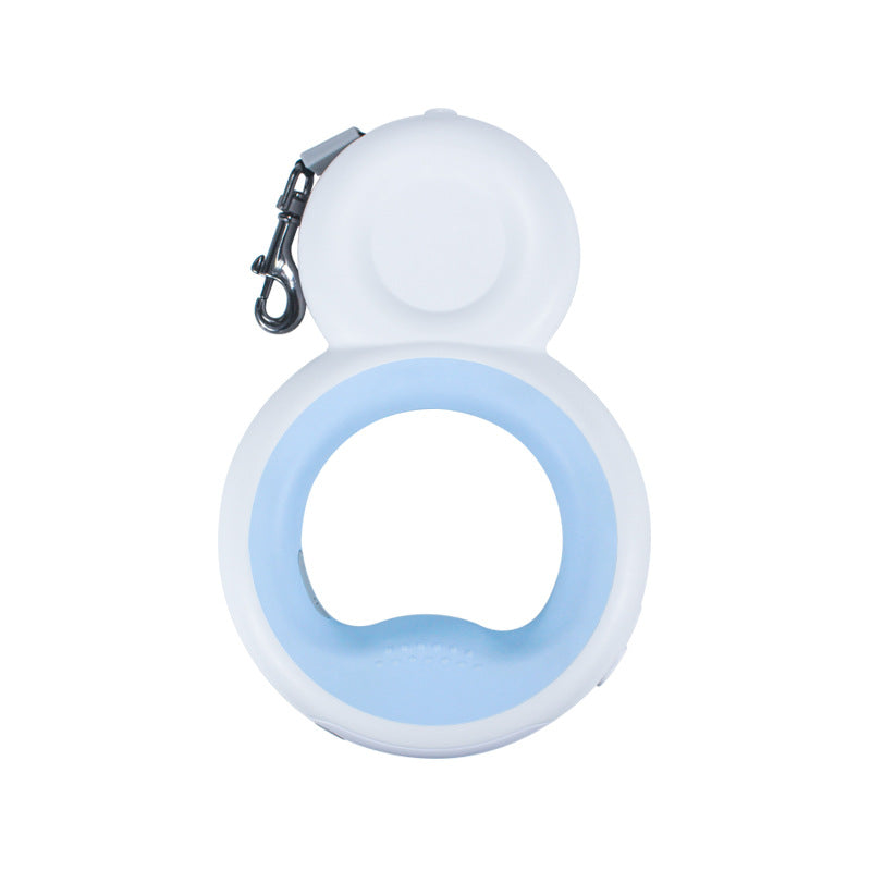 4-in-1 LED Dog Leash – Retractable Snowman Design with Night Light