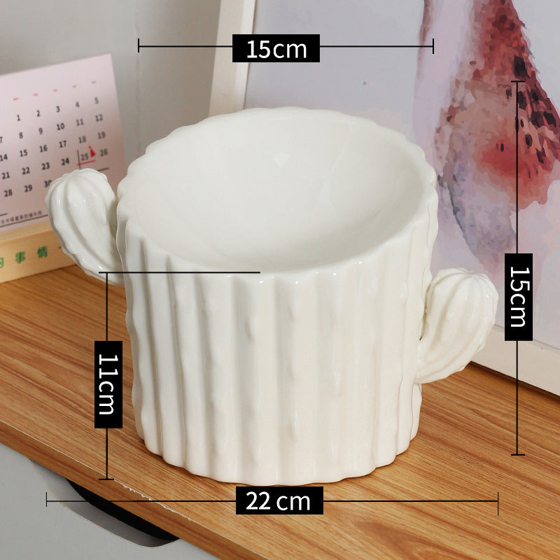 Raised Ceramic Double animal gamelle pour chats et Small chiens, Anti-Tip Design