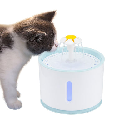 Bebedouro automático para animais de estimação, 2,4L, com LED, USB, elétrico, bebedouro silencioso para cães e gatos, tigela, dispensador de bebedouro para animais de estimação