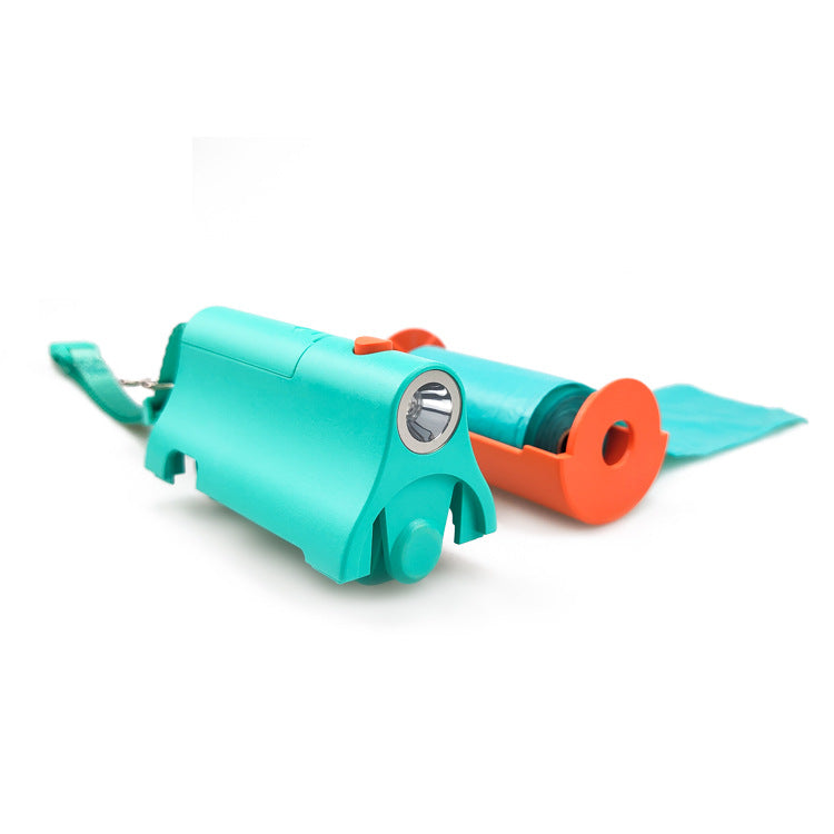 Pet Waste Bag Dispenser with LED Light – Dog Poop Picker for Night Walks