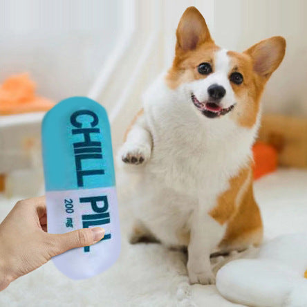 Brinquedo de Peluche com Apito Cápsula para Cães e Gatos