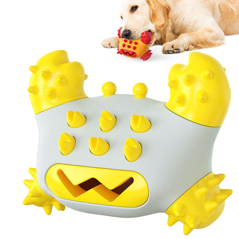 Crab-Shaped chien Chew jouet et Toothbrush, résistant Dental Cleaning Stick