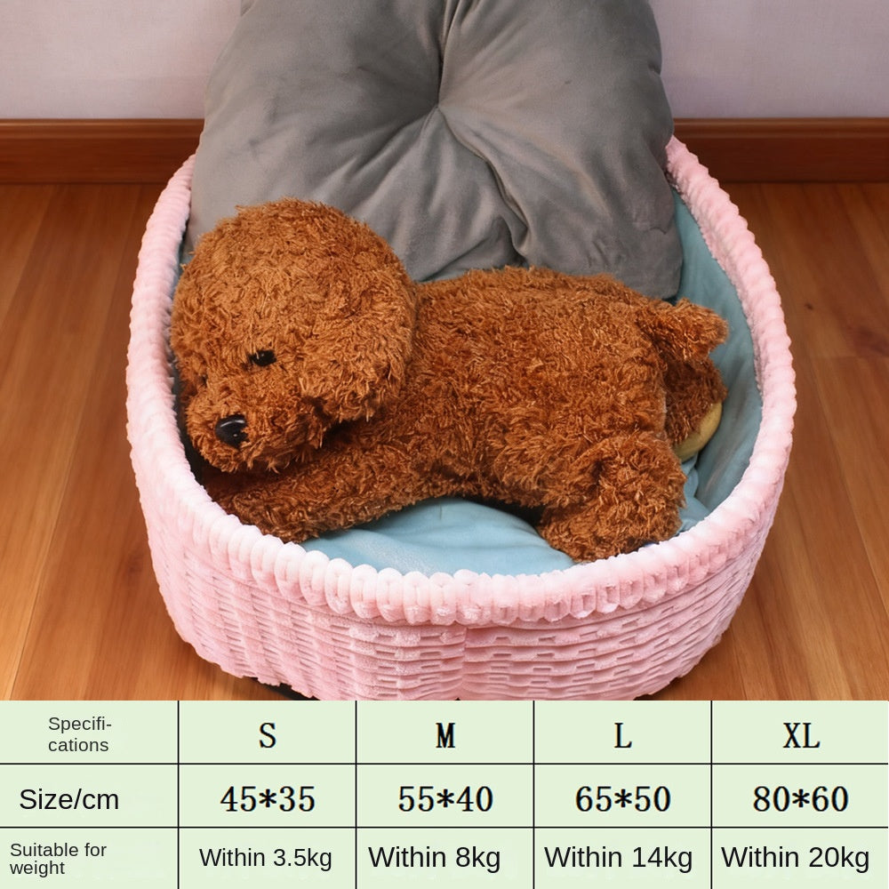 Cama Semi-Fechada para Cães e Gatos