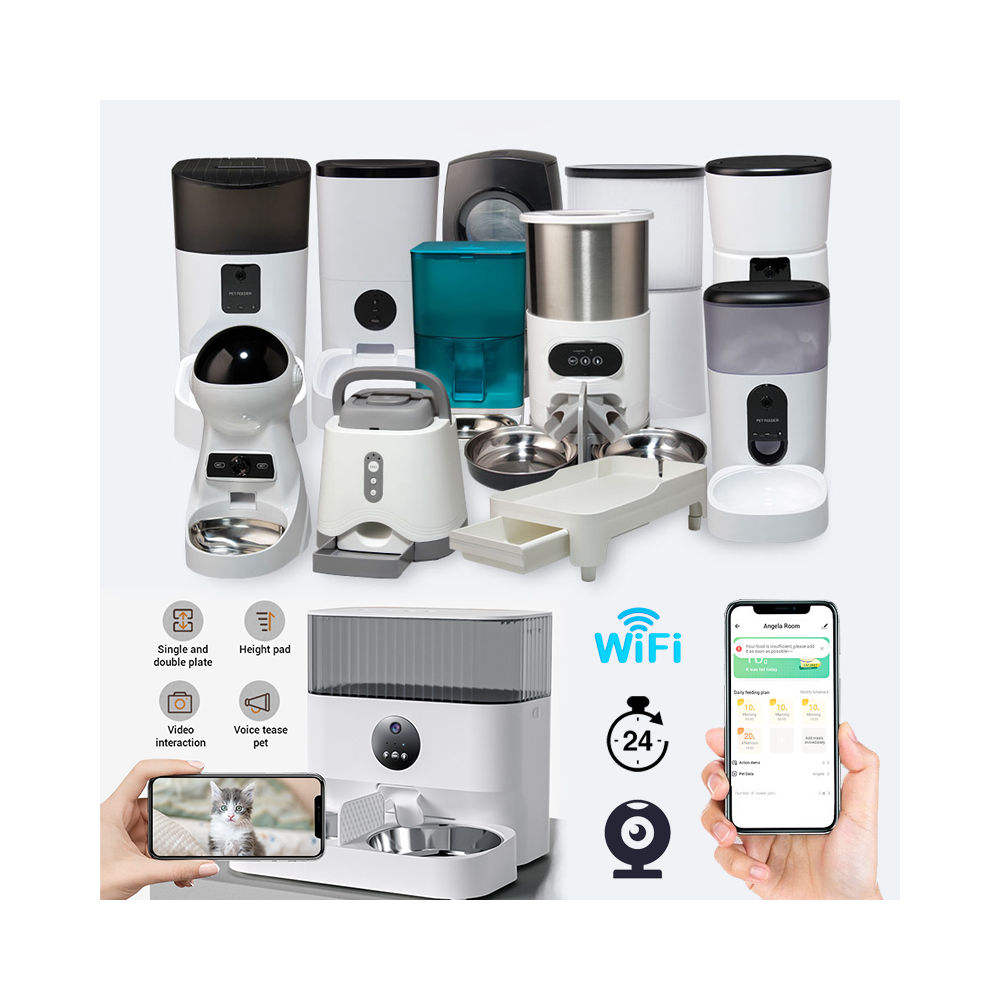Comedouro Automático Inteligente para Animais de Estimação com WiFi e Controlo por App para Cães e Gatos