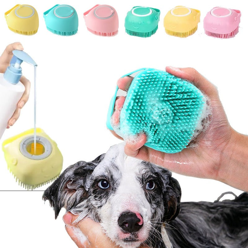 Luva de Massagem para Banho de Animais de Estimação para Cães e Gatos, Escova de Banho e Penteado