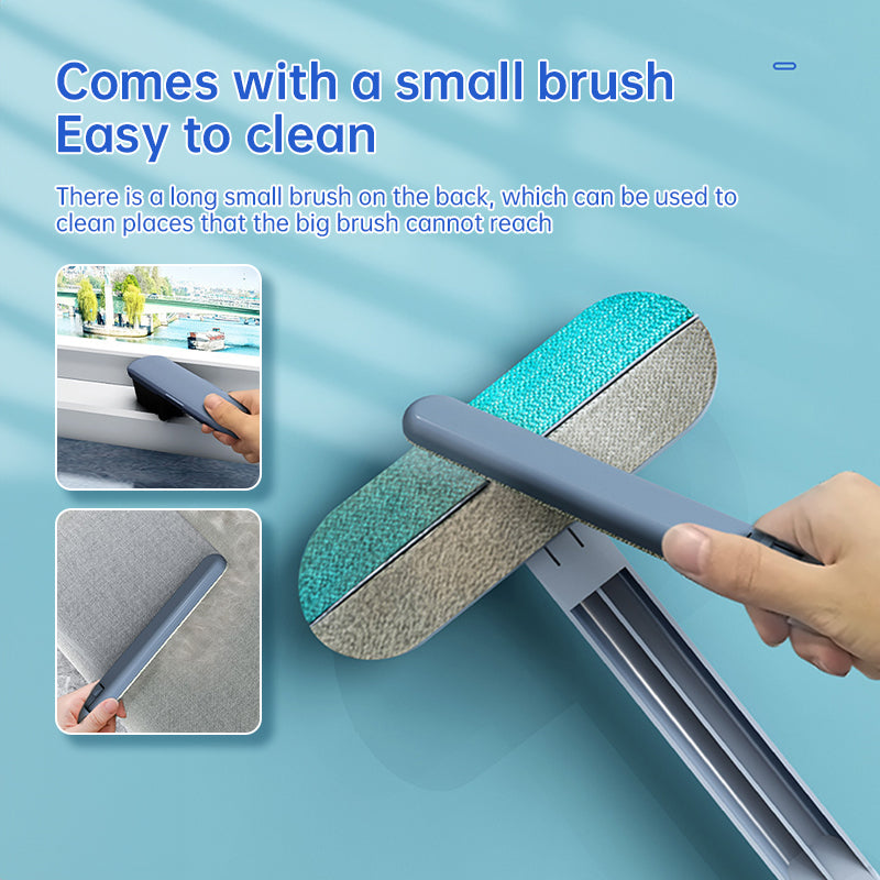 3-in-1 Pet Hair Remover Brush – Long Handle Tool for Windows & Pet Fur
