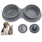 Folding Slow Feeder Bowl – Anti-Choke Double Food Bowl for Dogs