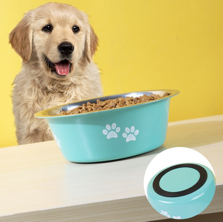 Stainless Steel Dog Bowl – Non-Slip Feeder for Small to Large Pets