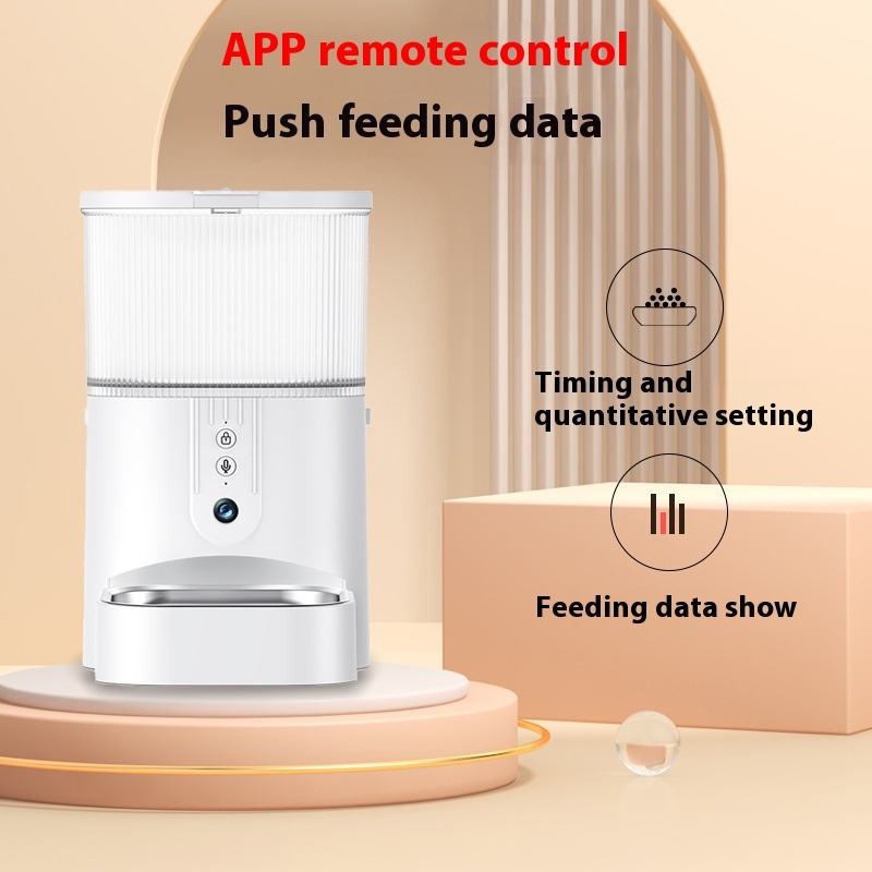WiFi Smart Pet Feeder – 3L Automatic Food Dispenser with Camera & App