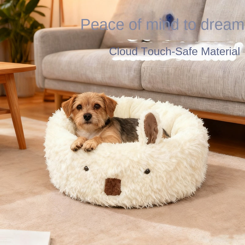 Half-Enclosed hiver chien lit, chaud animal House et Sleeping Nest