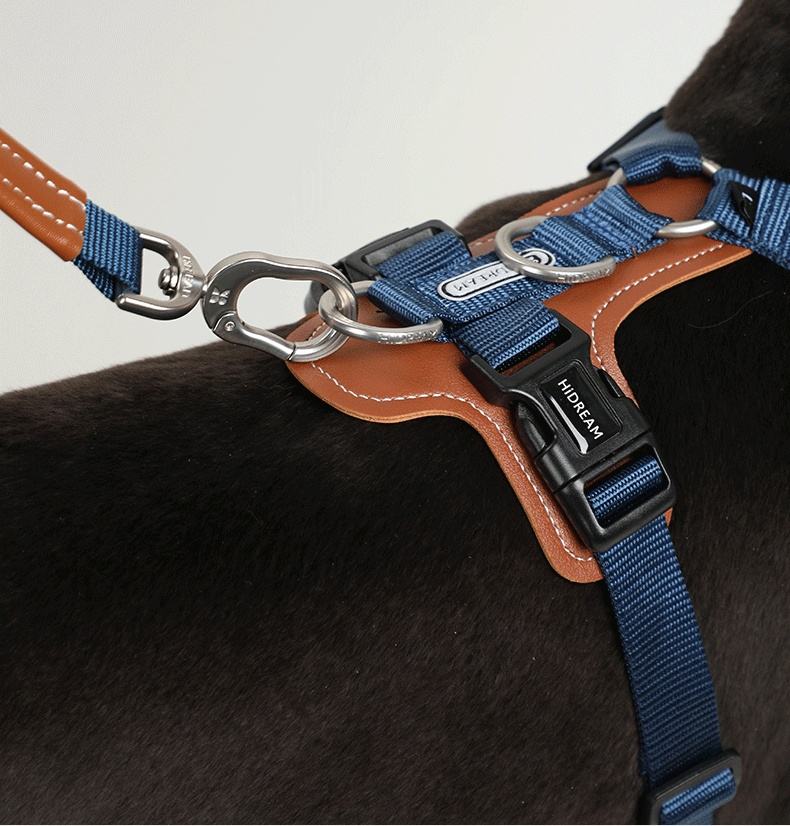 Tactical Nylon Dog Harness – No-Pull Outdoor Pet Harness with Custom Logo Option