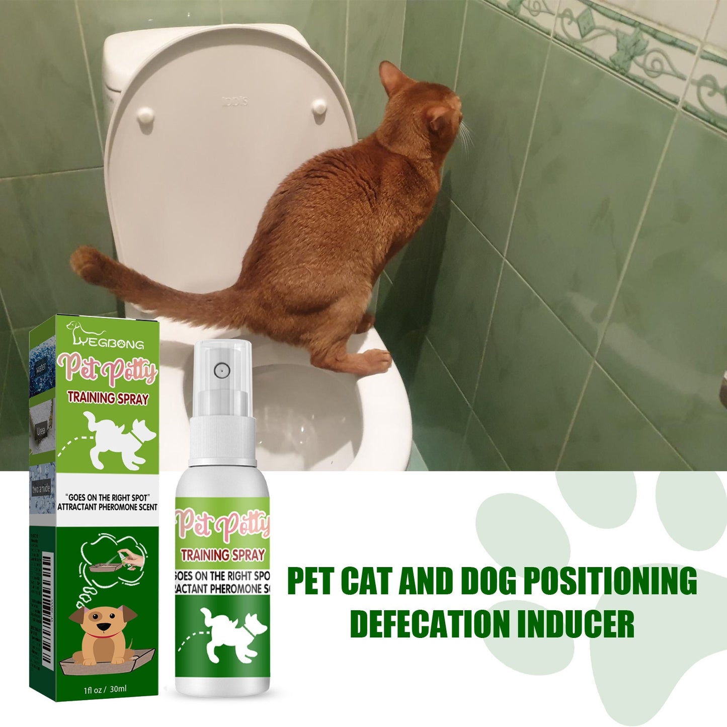 Pet Toilet Training Spray – Location Induction Agent for Dogs & Cats