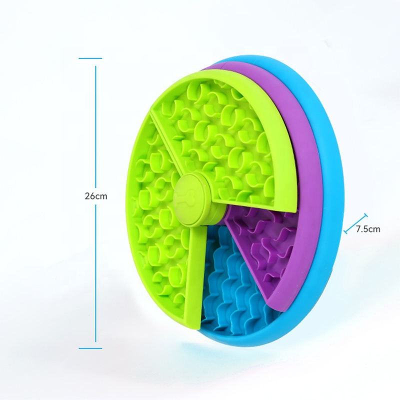 Pet Slow Feeder Bowl – Anti-Choking Rotating Puzzle Dish for Cats & Dogs