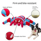 Squeaky Plush Dog Toy – Bite-Resistant & Teeth-Cleaning Fun