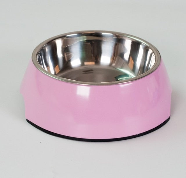 Tigela Removível em Aço Inoxidável para Animais de Estimação, Comedouro e Bebedouro Antiderrapante