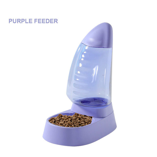 Tigela de Água e Comida para Animais de Estimação em Formato de Veleiro de Grande Capacidade para Gatos e Cães