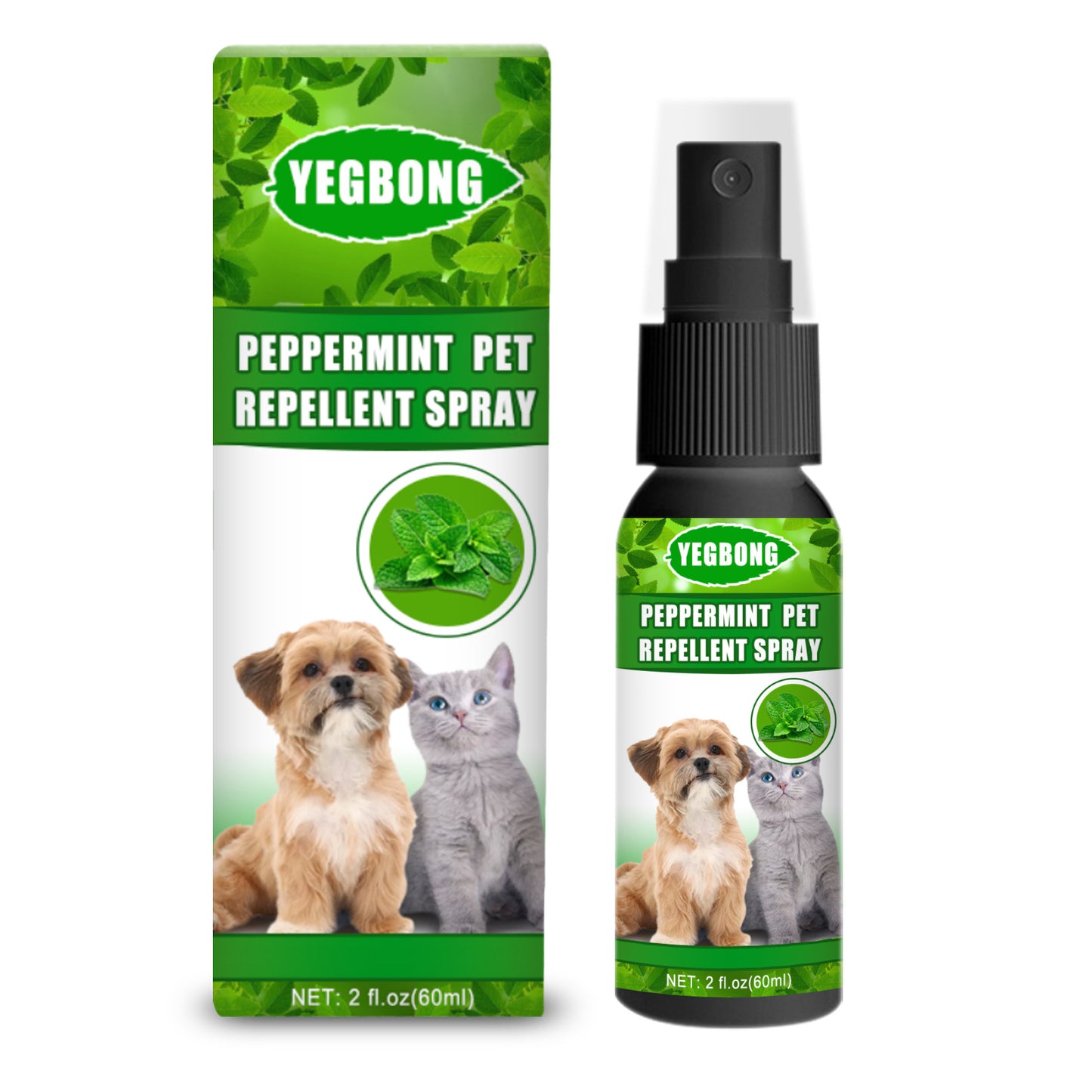 Peppermint Pet Repellent Spray – Mite and Fungus Control for Dogs and Cats
