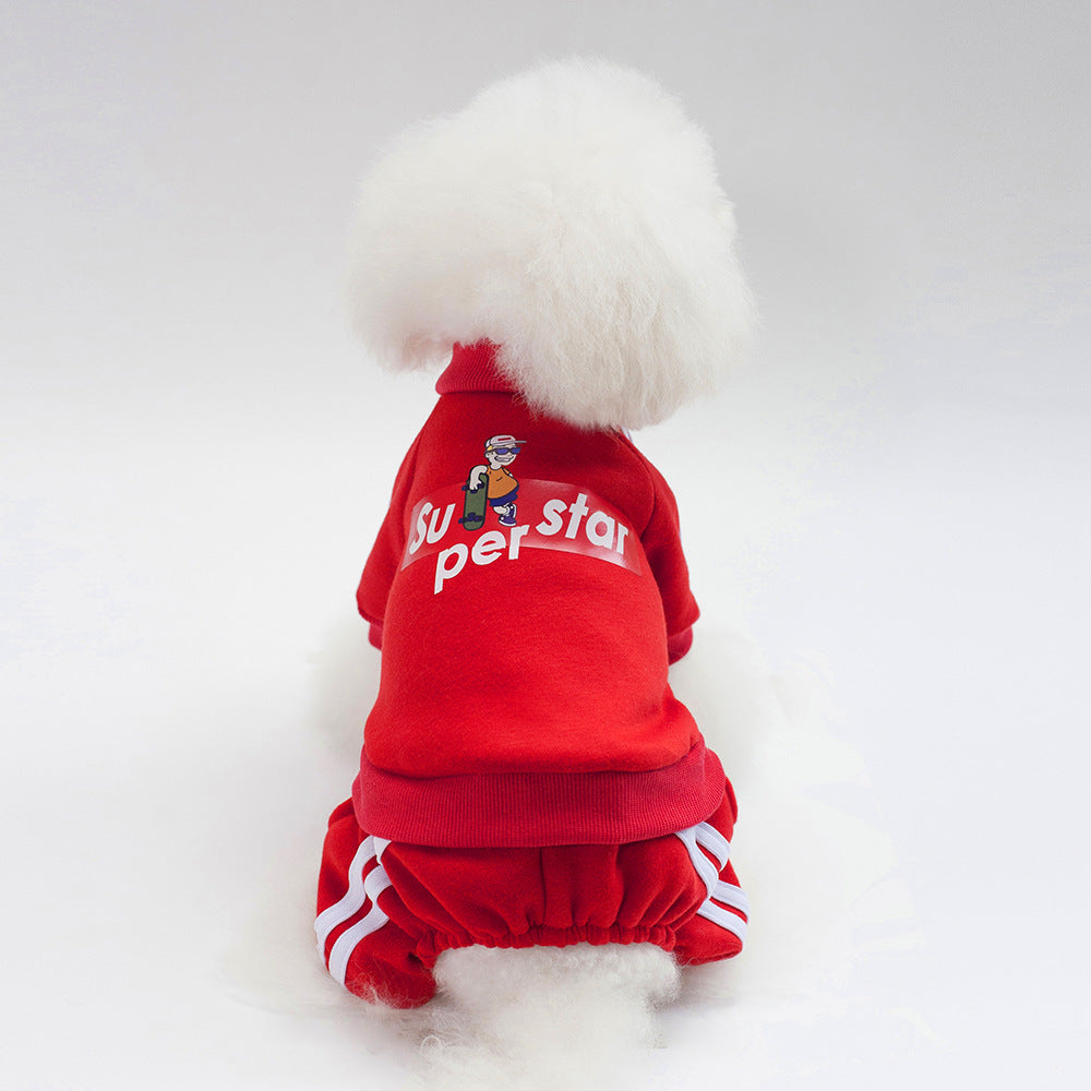 Teddy-Style Dog Sweater – Warm & Soft Pet Clothes for Autumn & Winter