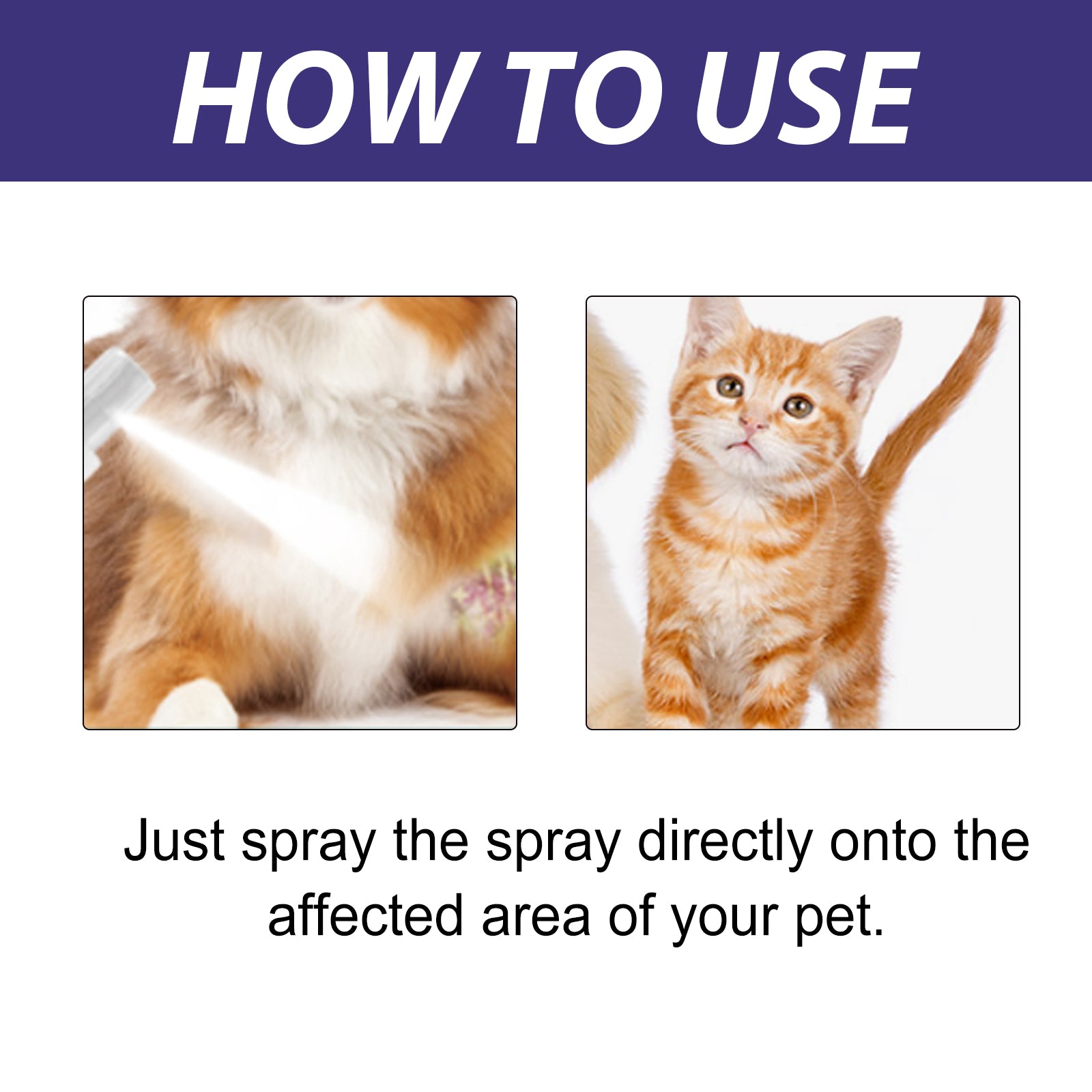 Spray de Cuidados com a Pele para Cães e Gatos, Cuidados Calmantes para Pele com Comichão ou Irritada