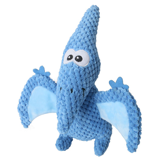 Pterosaur Dinosaur Dog Toy – Plush Stuffed Chew Toy with Crinkle Wings
