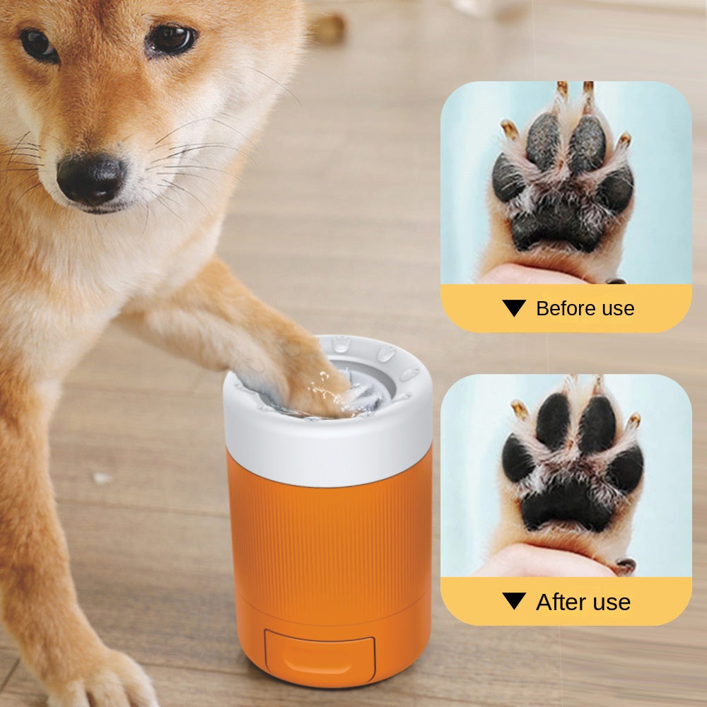 Pet Paw Cleaning Cup – Portable Paw Washer with Soft Towel & Bath Tool