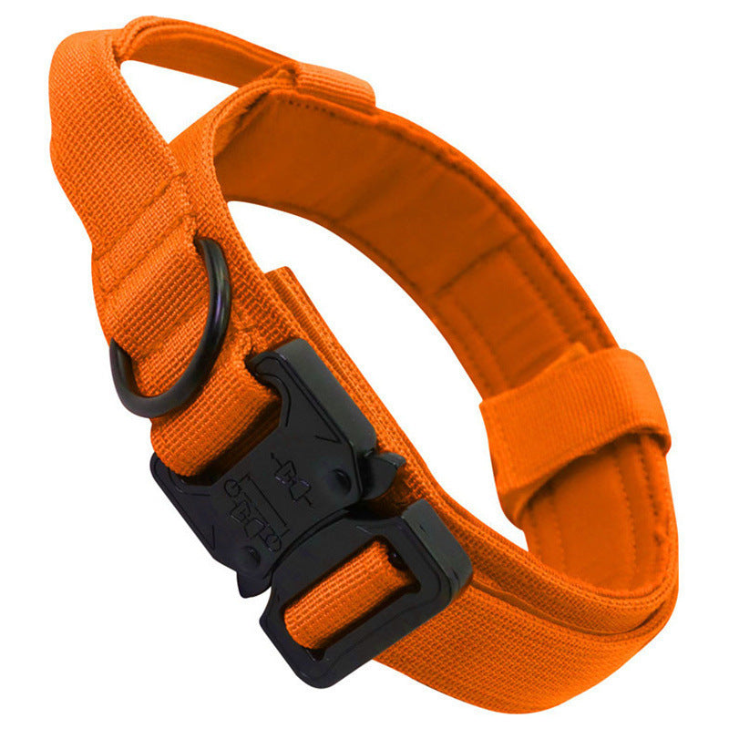 Conjunto Tático de Coleira e Trela para Cães, Equipamento de Treino e Passeio ao Ar Livre para Cães