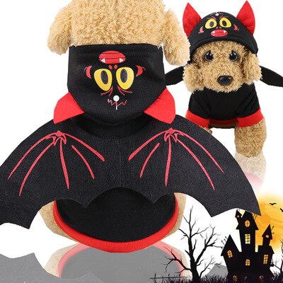 Fantasia de Halloween para Cães e Gatos, Roupa Divertida