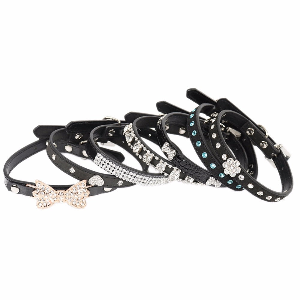 Black Rhinestone Breakaway chat collier pour Kittens et Small animaux