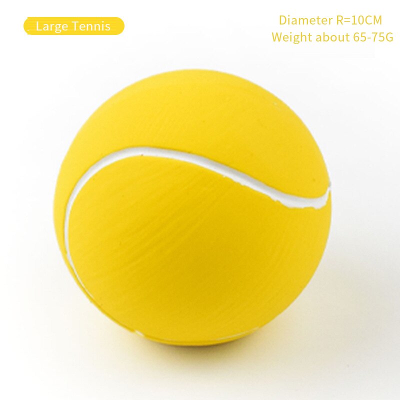 Latex Dog Toy Ball – Elastic Cotton-Filled Football with Squeak Sound