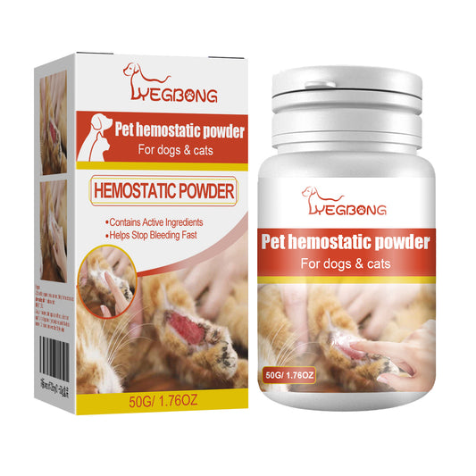Pet Hemostatic Powder – Wound Cleaning & Healing Styptic Powder for Pets