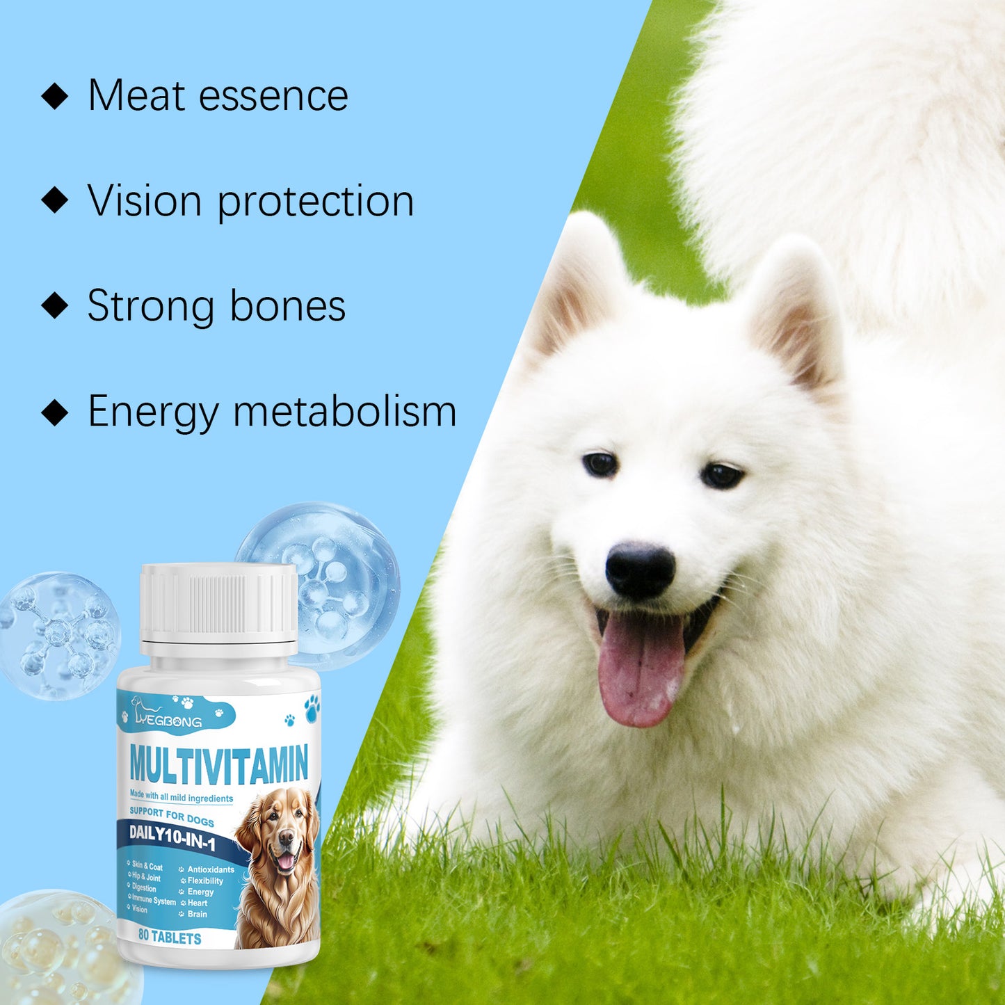 Multivitamin Tablets – Nutritional Health Supplement for Dogs & Cats