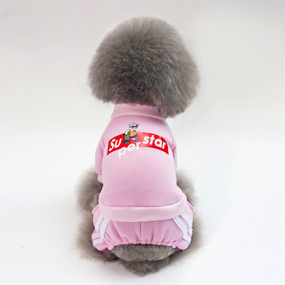 Teddy-Style Dog Sweater – Warm & Soft Pet Clothes for Autumn & Winter